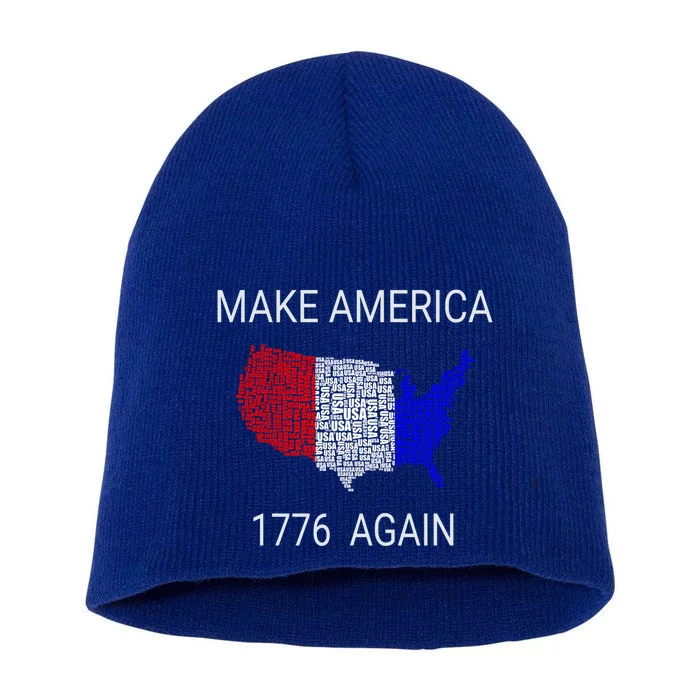 Make America 1776 Again Constitution Freedom Usa Gift Meaningful Gift Short Acrylic Beanie