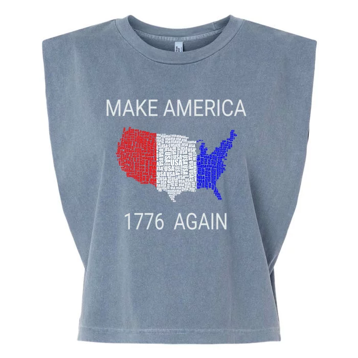 Make America 1776 Again Constitution Freedom Usa Gift Meaningful Gift Garment-Dyed Women's Muscle Tee