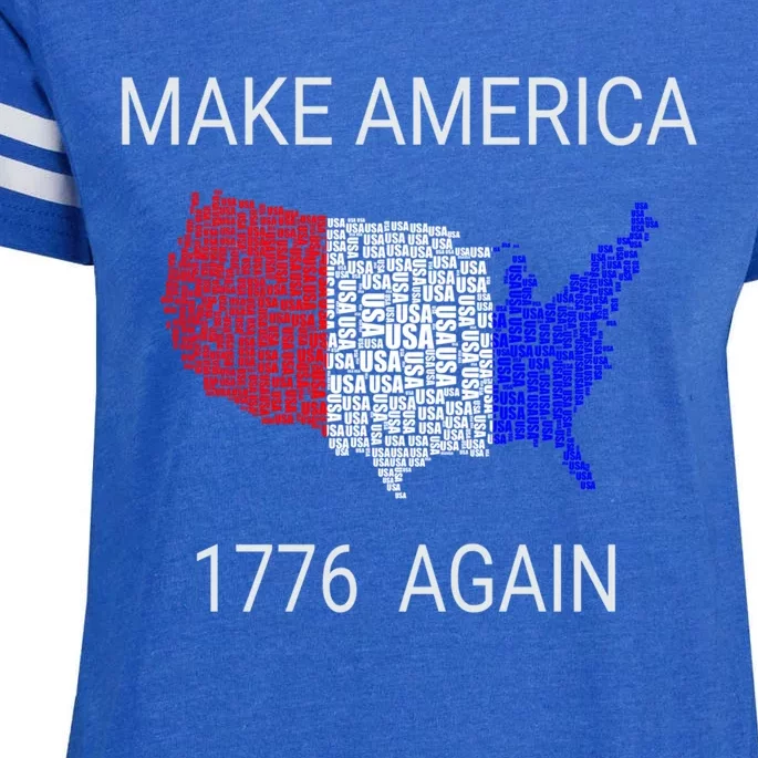 Make America 1776 Again Constitution Freedom Usa Gift Meaningful Gift Enza Ladies Jersey Football T-Shirt