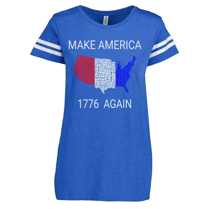 Make America 1776 Again Constitution Freedom Usa Gift Meaningful Gift Enza Ladies Jersey Football T-Shirt