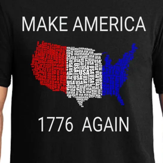 Make America 1776 Again Constitution Freedom Usa Gift Meaningful Gift Pajama Set