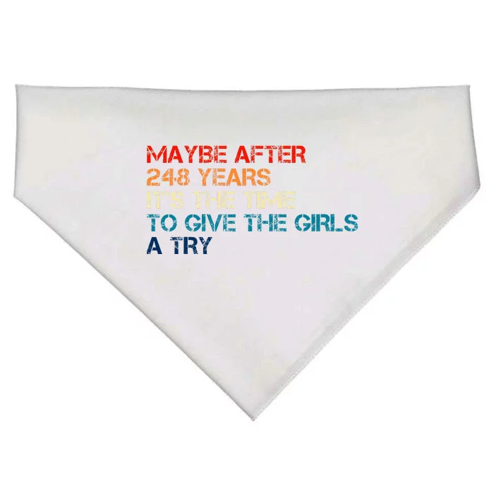 Maybe After 248 Years ItS The Time To Give The Girl A Try USA-Made Doggie Bandana