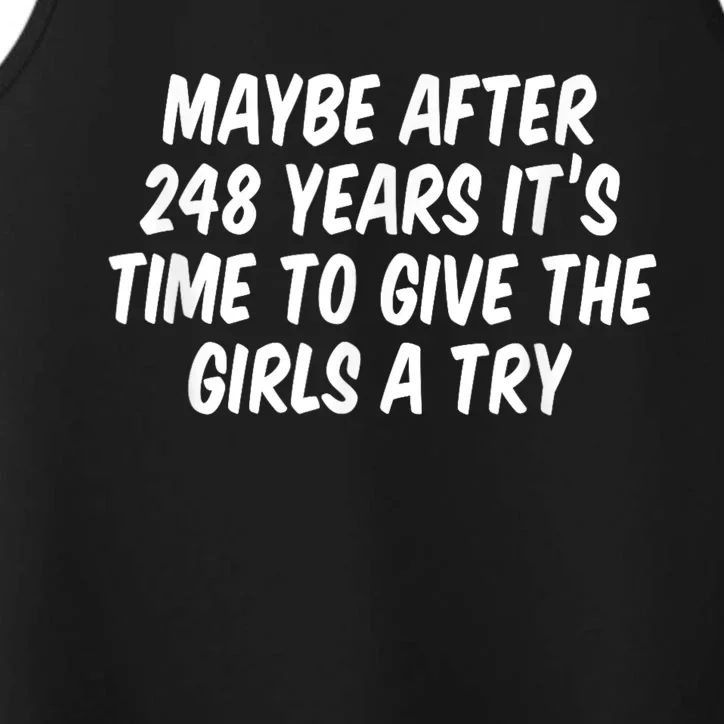 Maybe After 248 Years It’S Time To Give The Girl Performance Tank