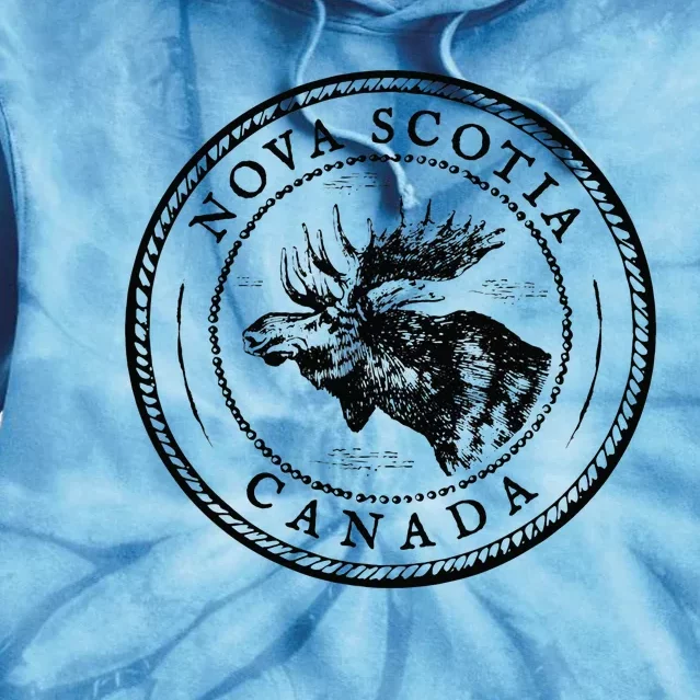 Moose Antlers Art Lovers Gift Scotia Canada Moose Tie Dye Hoodie