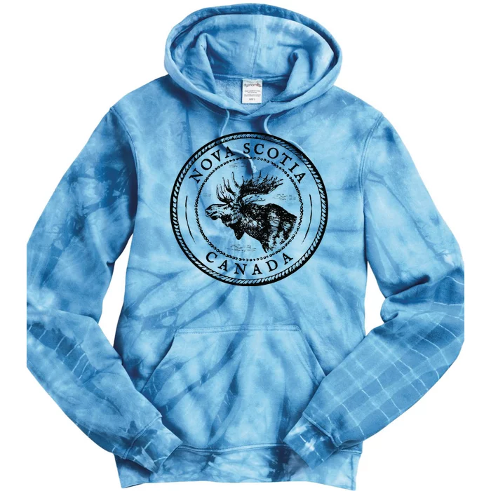 Moose Antlers Art Lovers Gift Scotia Canada Moose Tie Dye Hoodie