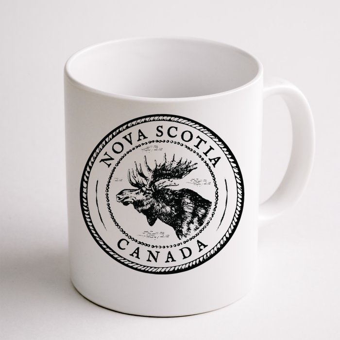 Moose Antlers Art Lovers Gift Scotia Canada Moose Front & Back Coffee Mug