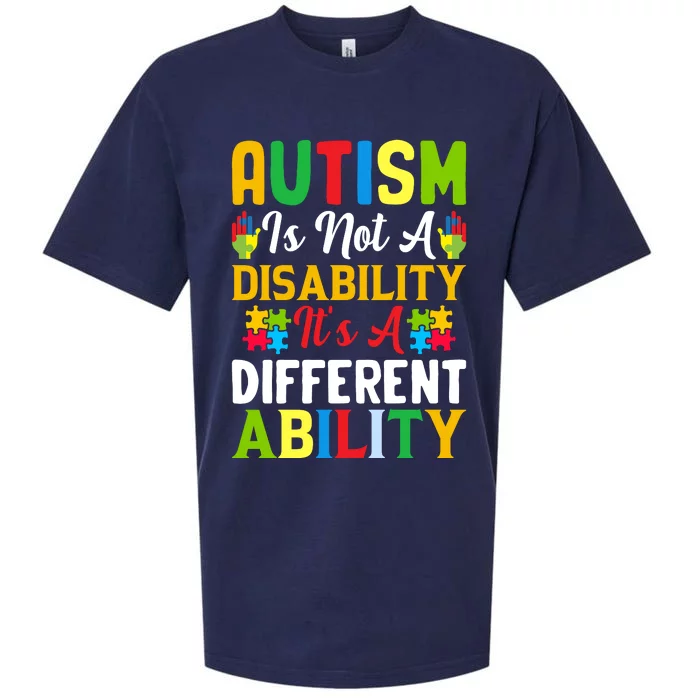 Motivational Autism Awareness Slogan Autism Quotes Autism Month Sueded Cloud Jersey T-Shirt