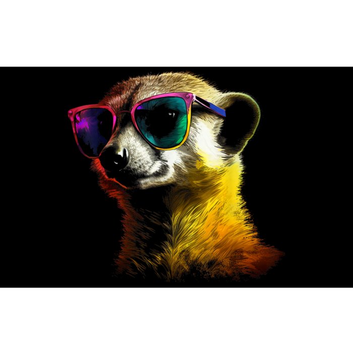 Meerkat Artwork Animal Art Sunglasses Meerkat Bumper Sticker