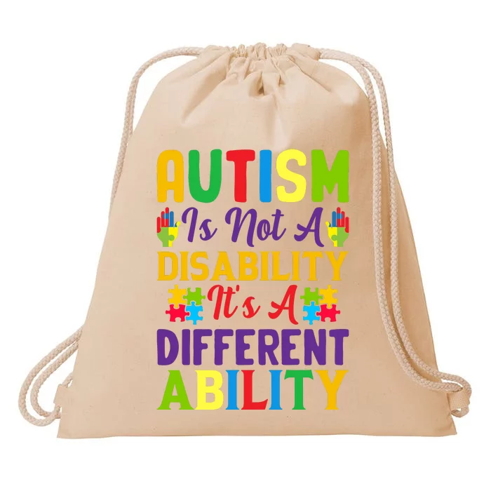 Motivational Autism Awareness Slogan Autism Quotes Autism Month Drawstring Bag