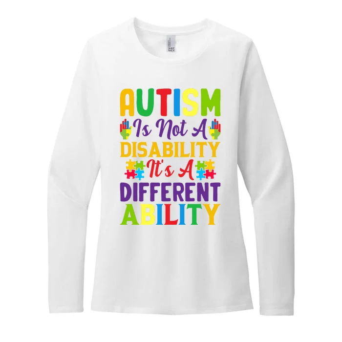 Motivational Autism Awareness Slogan Autism Quotes Autism Month Womens CVC Long Sleeve Shirt