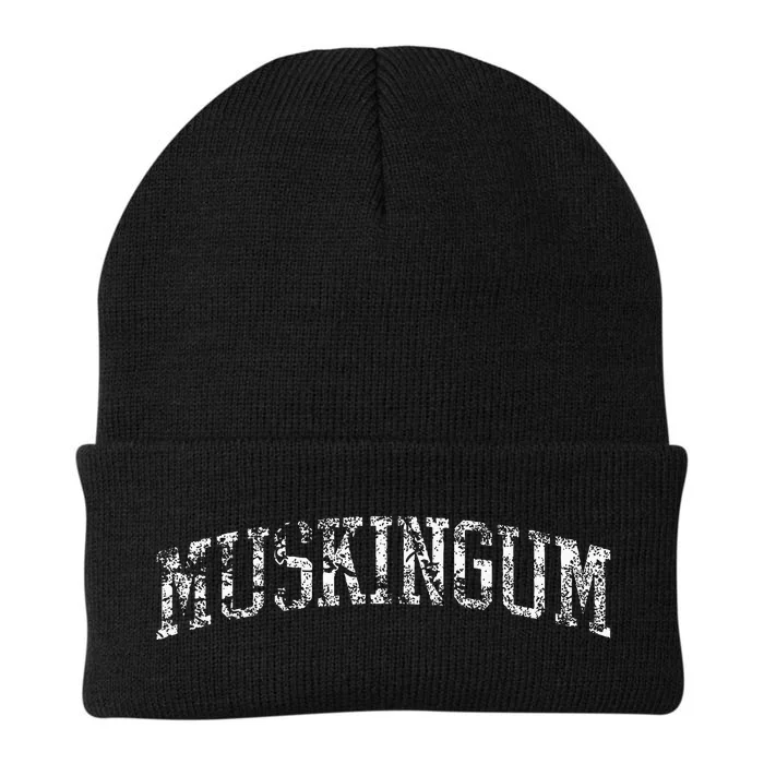 Muskingum Athletic Arch College University Alumni Knit Cap Winter Beanie