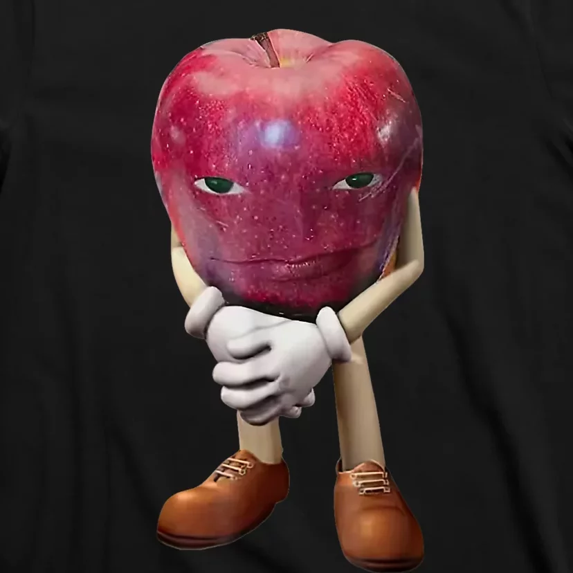 Me Asf Apple Funny Apple Face Meme Wapple T-Shirt