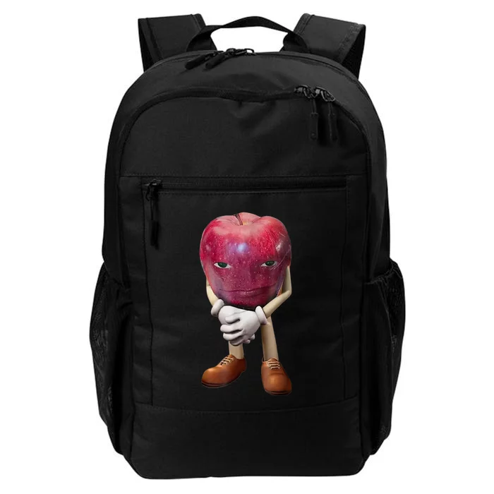 Me Asf Apple Funny Apple Face Meme Wapple Daily Commute Backpack