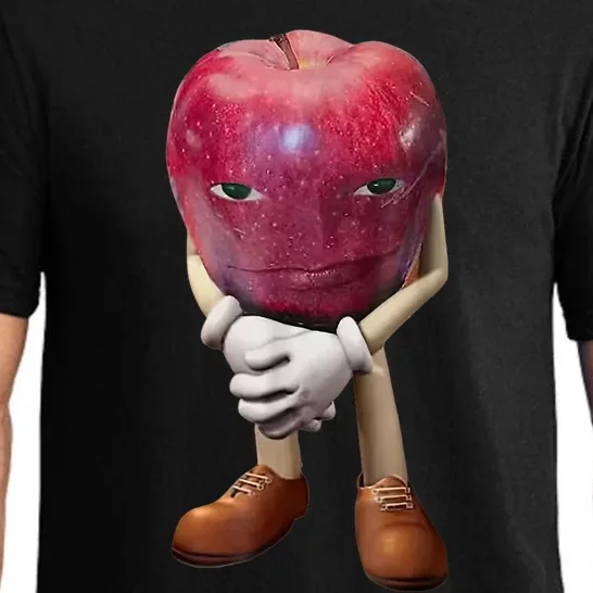 Me Asf Apple Funny Apple Face Meme Wapple Pajama Set