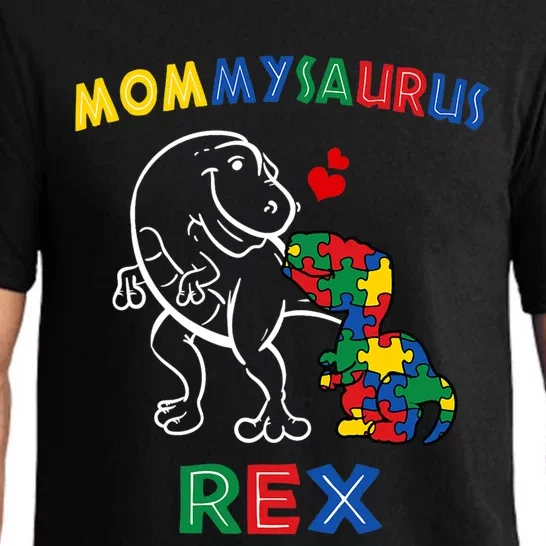 Mommysaurus Autism Awareness Mother's Day Mommy Dinosaur Mom Cute Gift Pajama Set