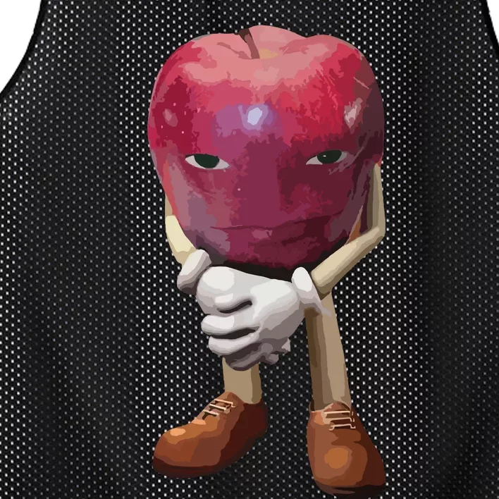 Me Asf Apple Funny Apple Face Meme Wapple Mesh Reversible Basketball Jersey Tank