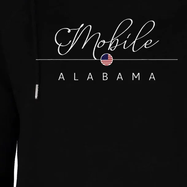 Mobile Alabama Al On Mobile Womens Funnel Neck Pullover Hood