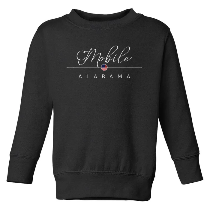 Mobile Alabama Al On Mobile Toddler Sweatshirt