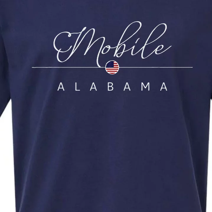 Mobile Alabama Al On Mobile Sueded Cloud Jersey T-Shirt