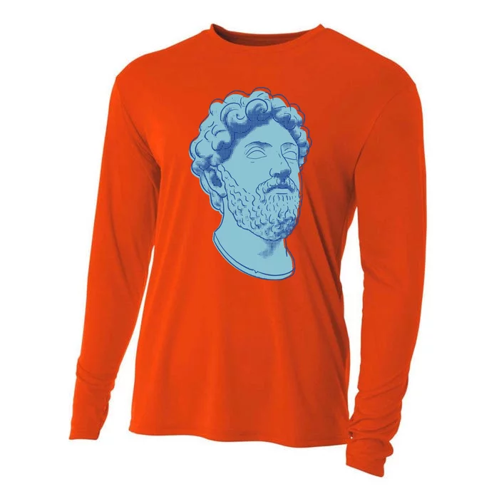 Marcus Aurelius Art Cooling Performance Long Sleeve Crew