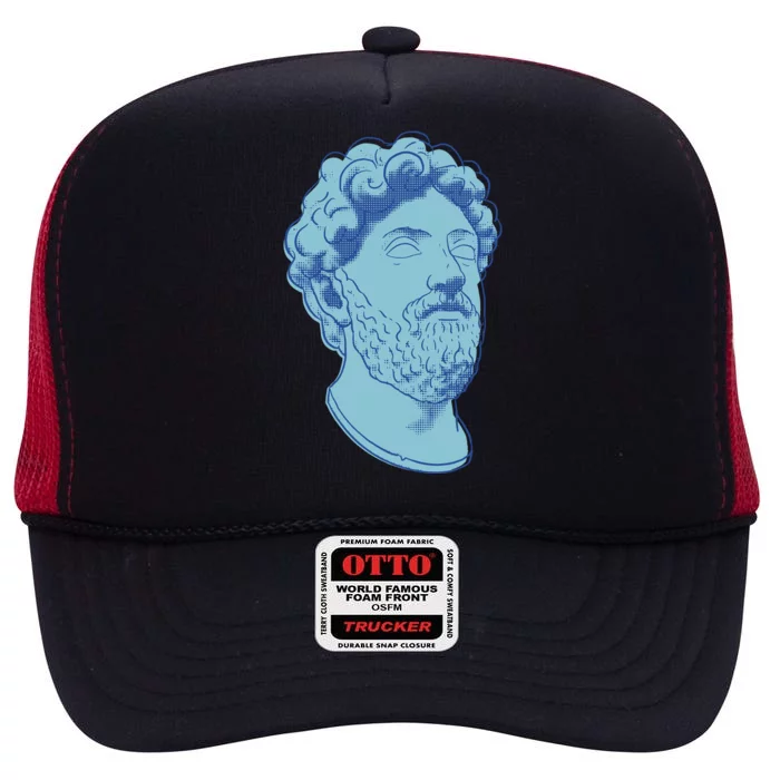 Marcus Aurelius Art High Crown Mesh Trucker Hat