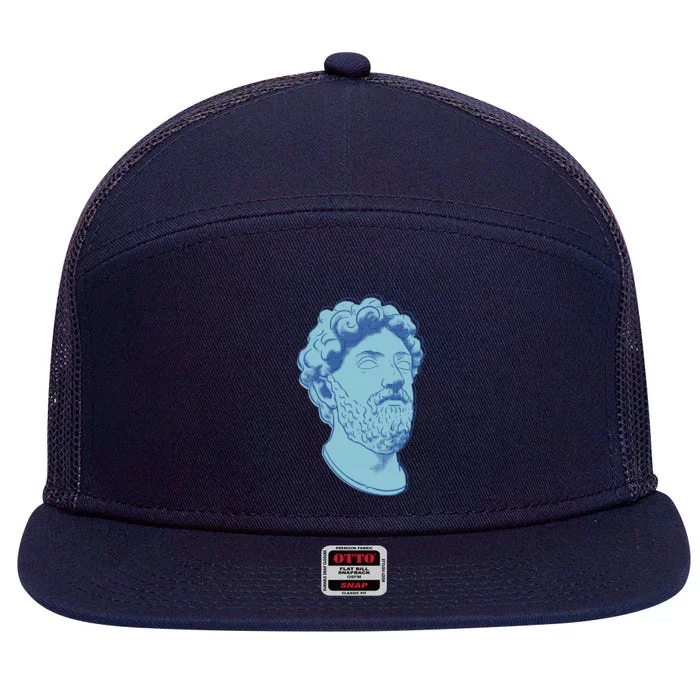 Marcus Aurelius Art 7 Panel Mesh Trucker Snapback Hat