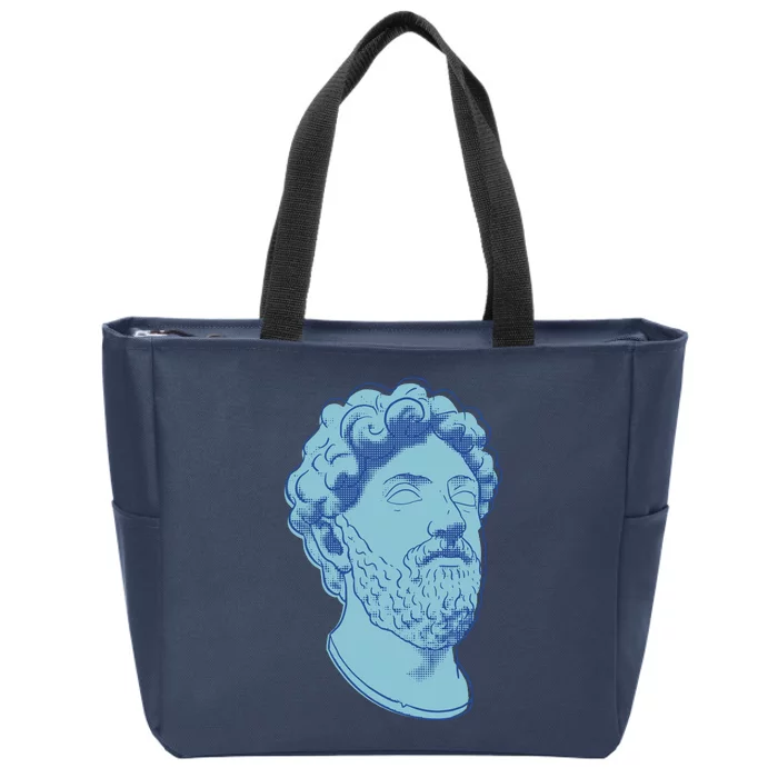 Marcus Aurelius Art Zip Tote Bag