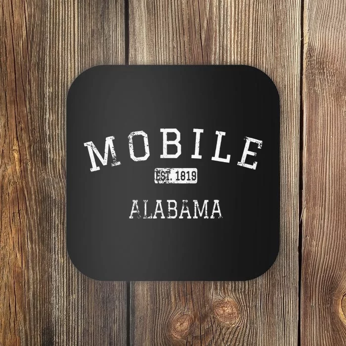 Mobile Alabama AL Vintage Coaster