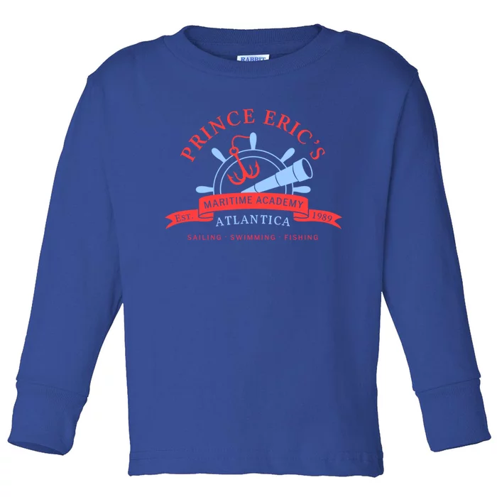 Maritime Academy Atlantica Est 1989 Sailing Swimming Fishing Meaningful Gift Toddler Long Sleeve Shirt