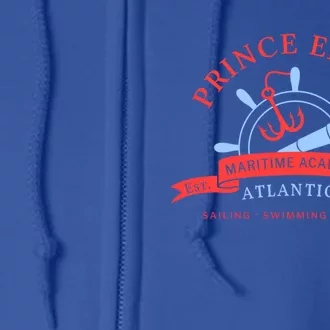 Maritime Academy Atlantica Est 1989 Sailing Swimming Fishing Meaningful Gift Full Zip Hoodie