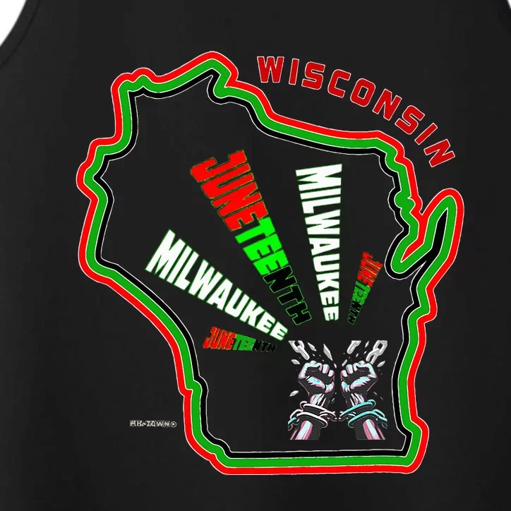 Miltown African American Black History Performance Tank