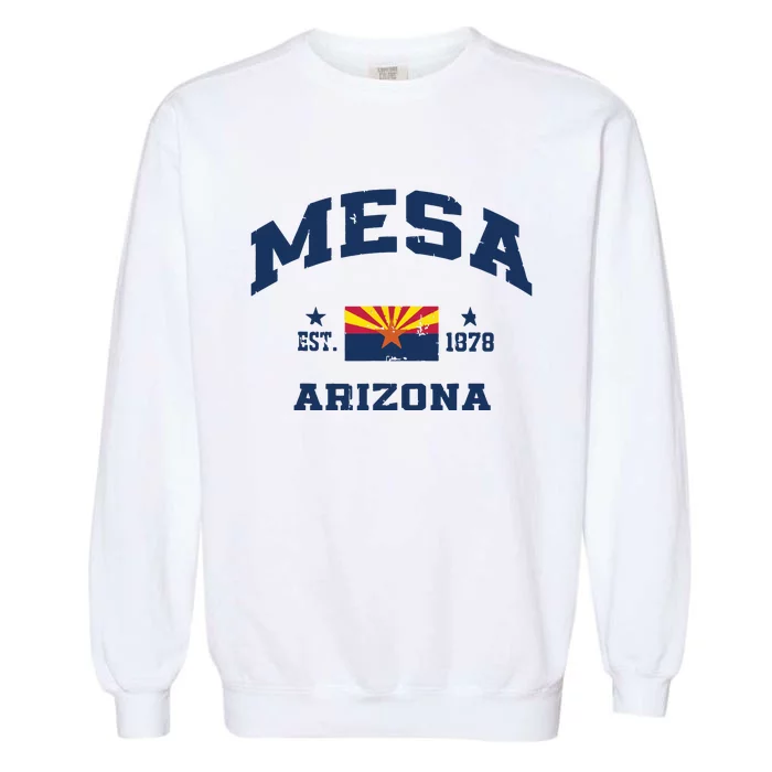 Mesa Arizona Az Vintage State Athletic Garment-Dyed Sweatshirt