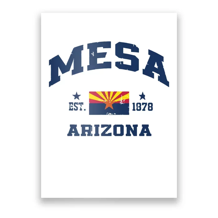 Mesa Arizona Az Vintage State Athletic Poster