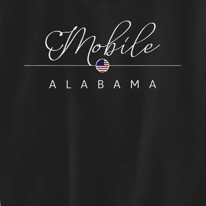 Mobile Alabama Al On Mobile Kids Sweatshirt