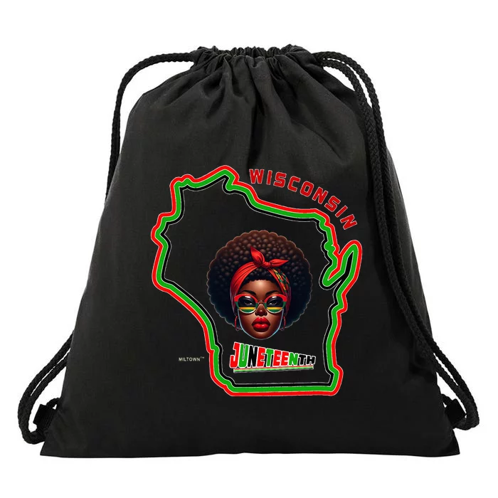 Miltown African American Black History Drawstring Bag