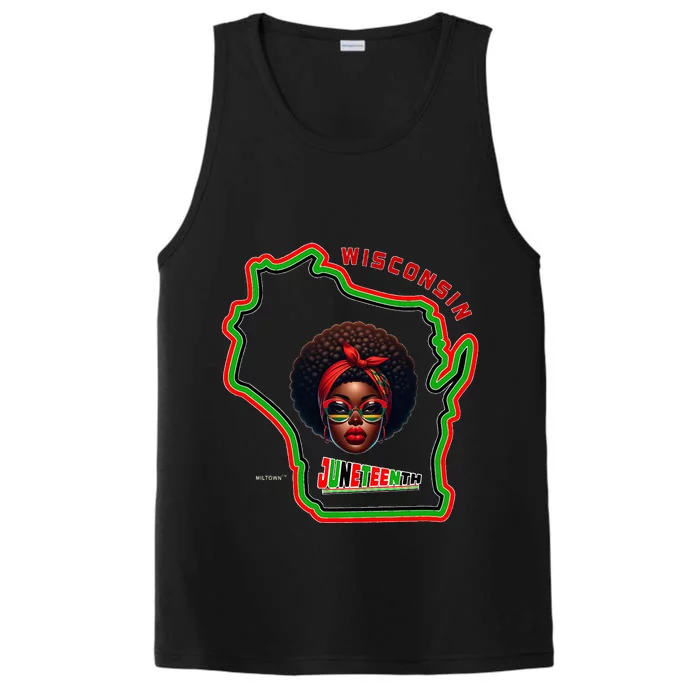 Miltown African American Black History Performance Tank