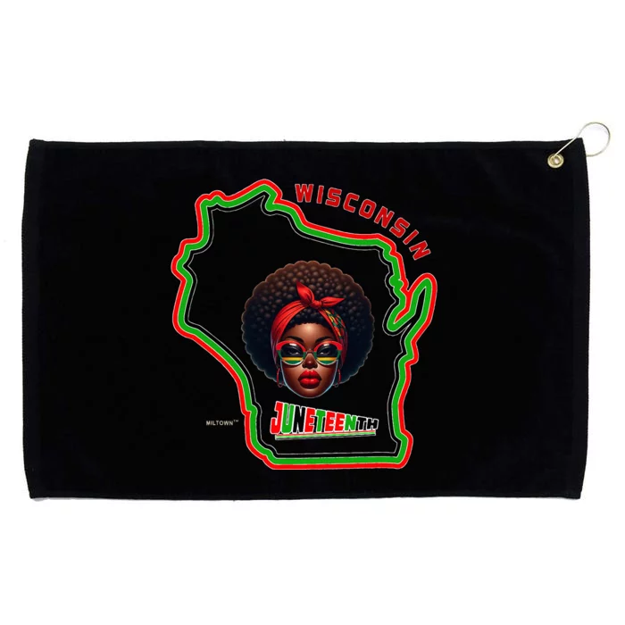 Miltown African American Black History Grommeted Golf Towel