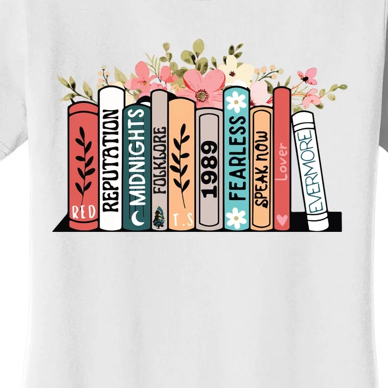 Music Albums As Books Folk Music Women's T-Shirt