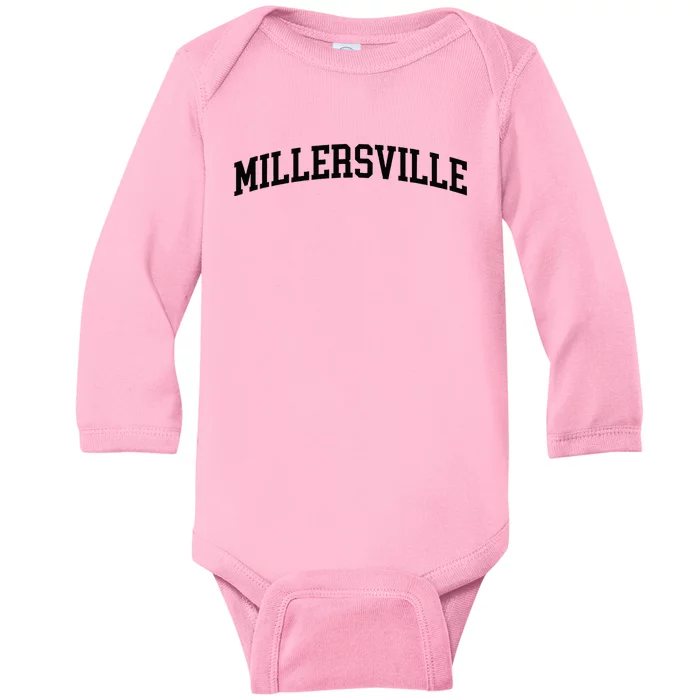 Millersville Athletic Arch College University Alumni Baby Long Sleeve Bodysuit