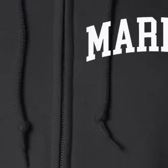 Marist Athletic Arch College University Alumni Full Zip Hoodie