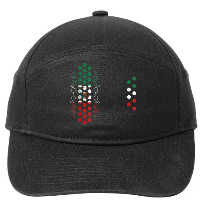 Mexican Air Accordion Player Musician Men Women 7-Panel Snapback Hat