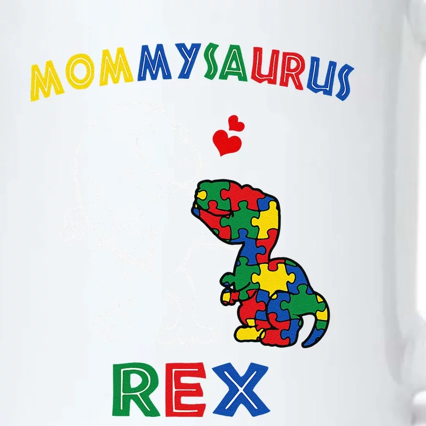 Mommysaurus Autism Awareness Mother's Day Mommy Dinosaur Mom Black Color Changing Mug