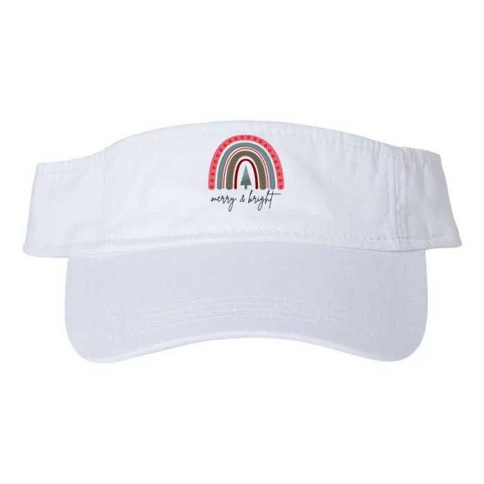 Merry And Bright Rainbow Holiday Valucap Bio-Washed Visor