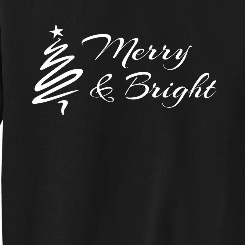 Merry And Bright Christmas Tree Sweatshirt