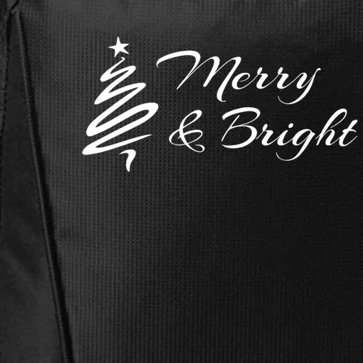 Merry And Bright Christmas Tree City Backpack