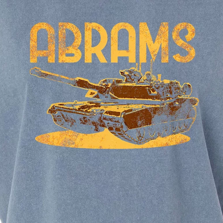 M1 Abrams Battle Tank Usa America American Military Garment-Dyed Women's Muscle Tee