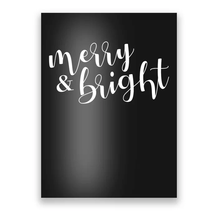 Merry And Bright Christmas Holiday Season Poster