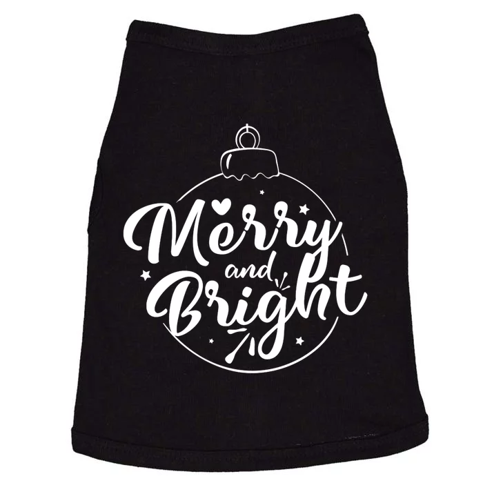 Merry And Bright Christmas Hoodie Doggie Tank