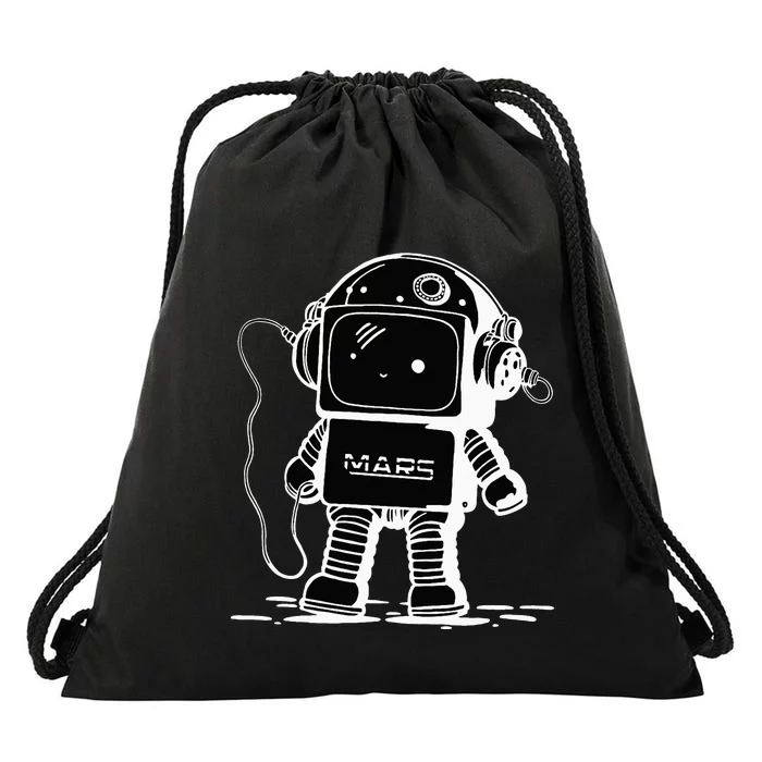 Mars Astro Bot Drawstring Bag