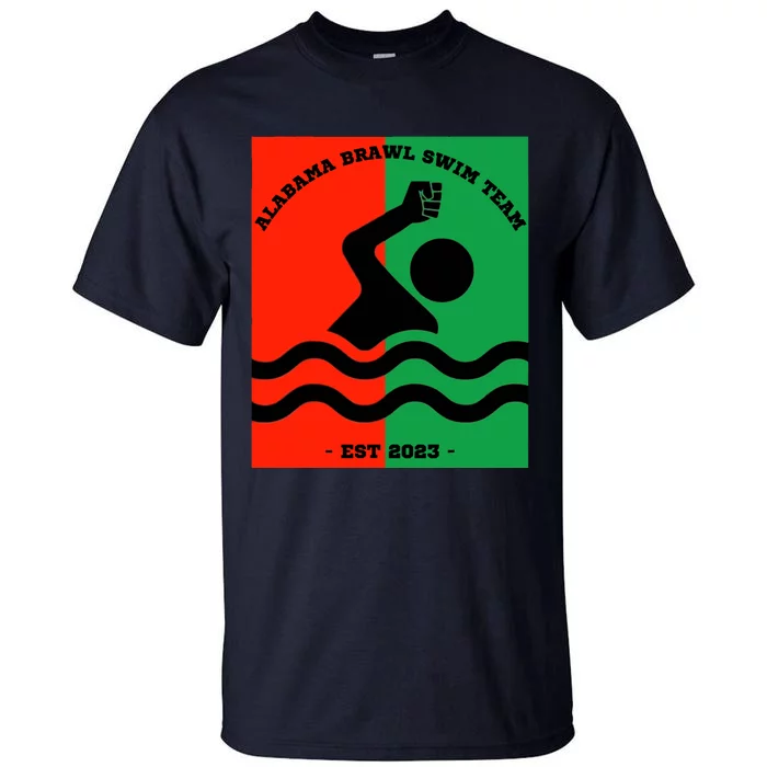 Montgomery Alabama Brawl Swim Team Graphic Tee Top Tall T-Shirt